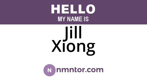 Jill Xiong