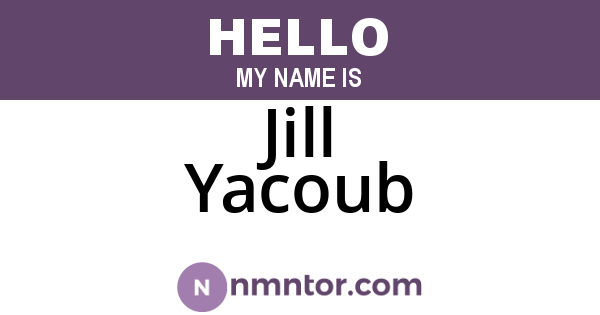 Jill Yacoub