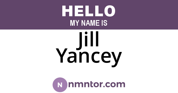 Jill Yancey