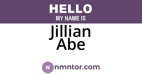 Jillian Abe