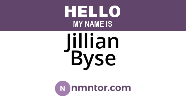 Jillian Byse