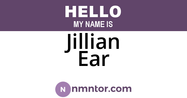 Jillian Ear