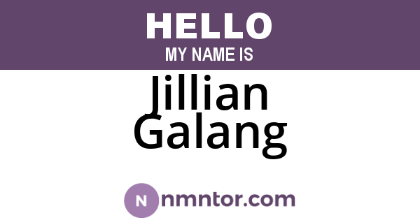 Jillian Galang