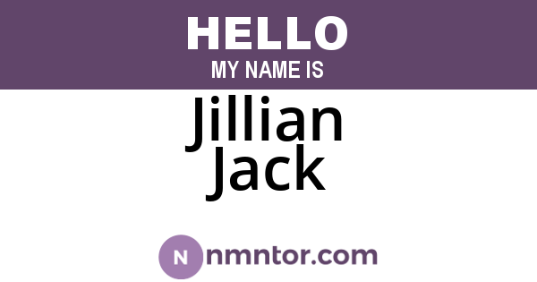 Jillian Jack