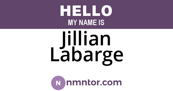 Jillian Labarge