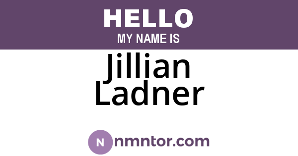 Jillian Ladner