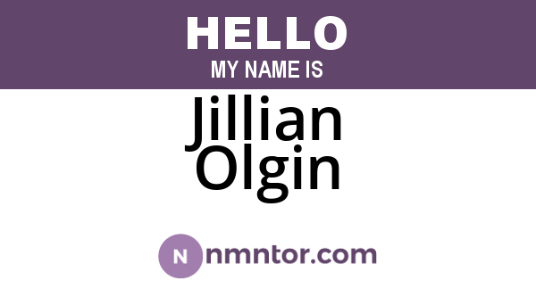 Jillian Olgin
