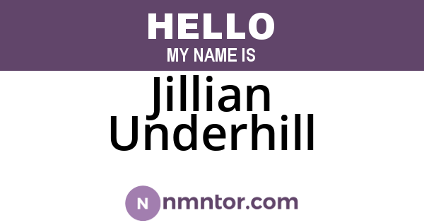 Jillian Underhill