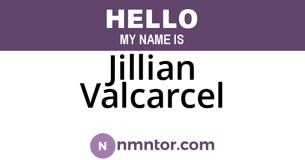Jillian Valcarcel