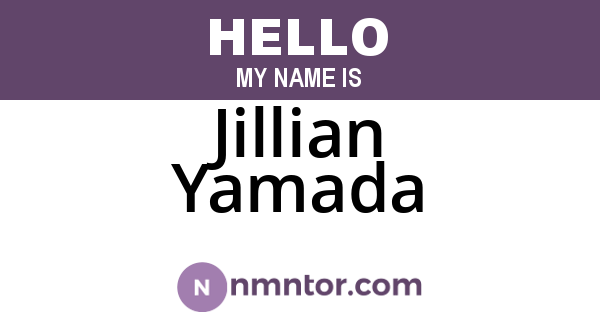 Jillian Yamada
