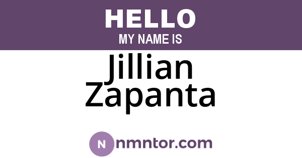 Jillian Zapanta