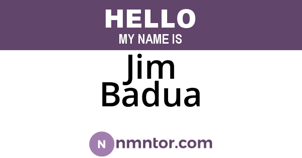Jim Badua