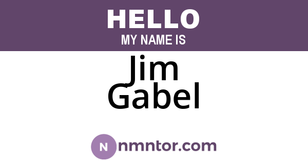 Jim Gabel