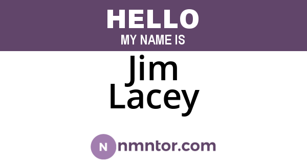Jim Lacey