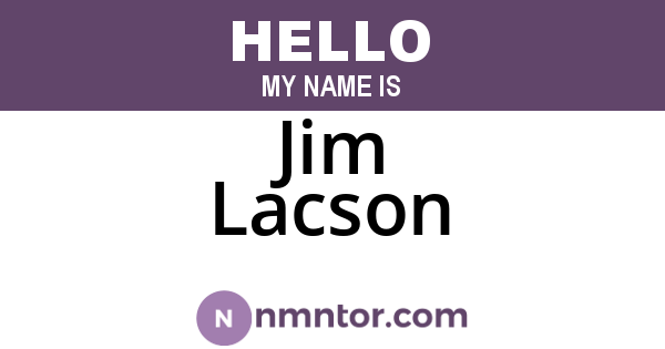 Jim Lacson