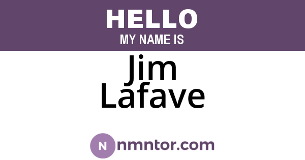 Jim Lafave