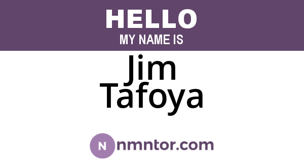 Jim Tafoya