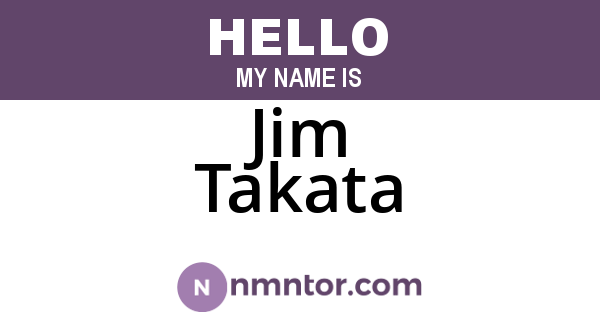 Jim Takata