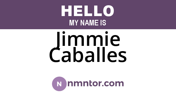 Jimmie Caballes