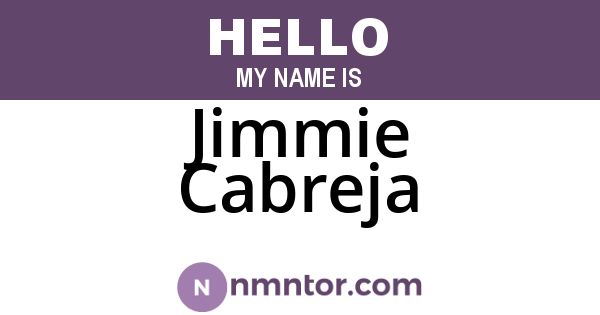 Jimmie Cabreja