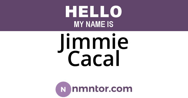 Jimmie Cacal