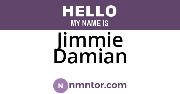 Jimmie Damian