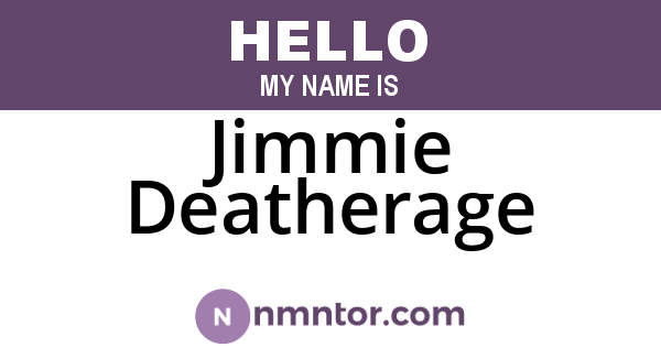 Jimmie Deatherage