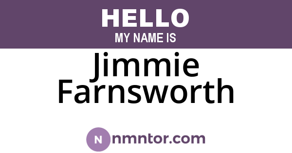 Jimmie Farnsworth