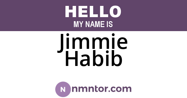 Jimmie Habib