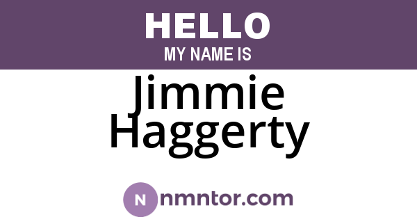 Jimmie Haggerty