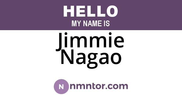 Jimmie Nagao