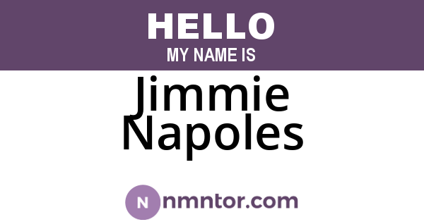 Jimmie Napoles