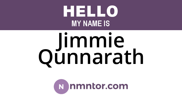 Jimmie Qunnarath
