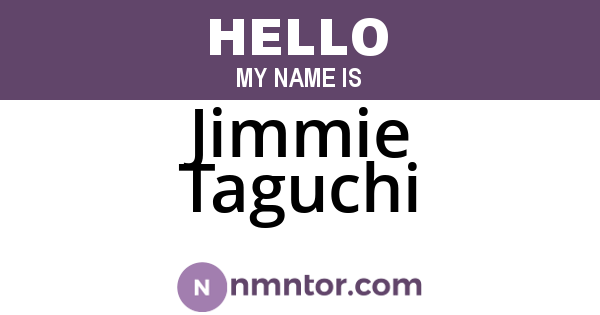 Jimmie Taguchi