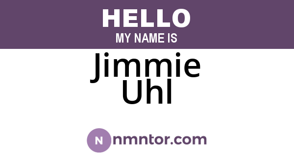 Jimmie Uhl
