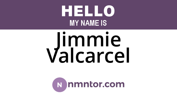 Jimmie Valcarcel