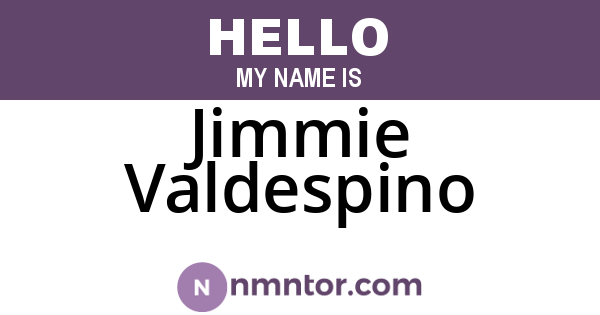 Jimmie Valdespino