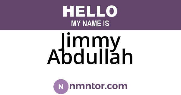 Jimmy Abdullah