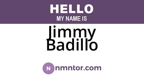 Jimmy Badillo