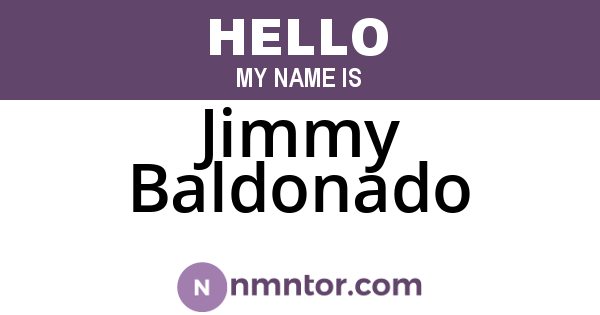 Jimmy Baldonado