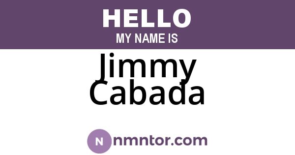 Jimmy Cabada