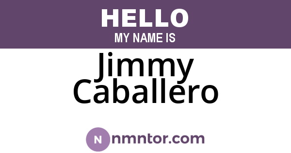 Jimmy Caballero