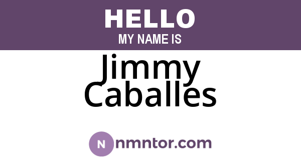 Jimmy Caballes