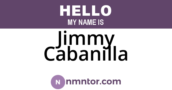 Jimmy Cabanilla