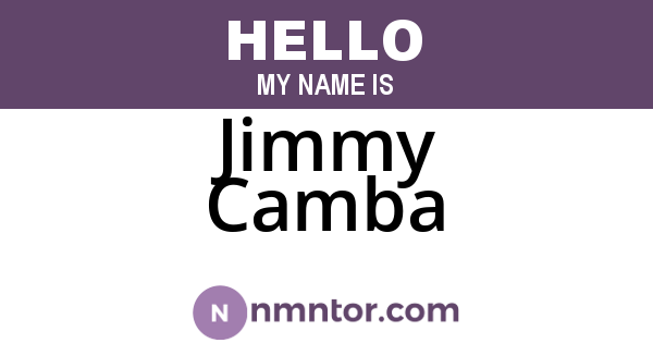 Jimmy Camba