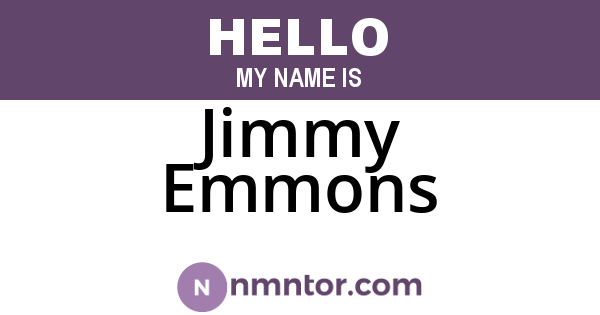 Jimmy Emmons