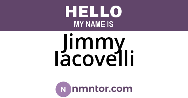 Jimmy Iacovelli