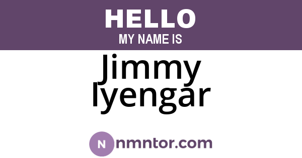 Jimmy Iyengar