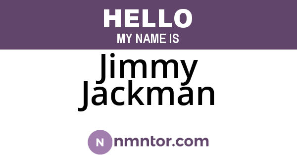 Jimmy Jackman