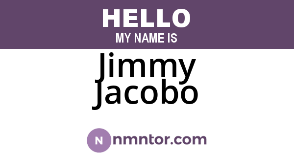 Jimmy Jacobo